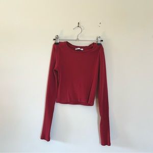 Zara Cropped longsleeve tee